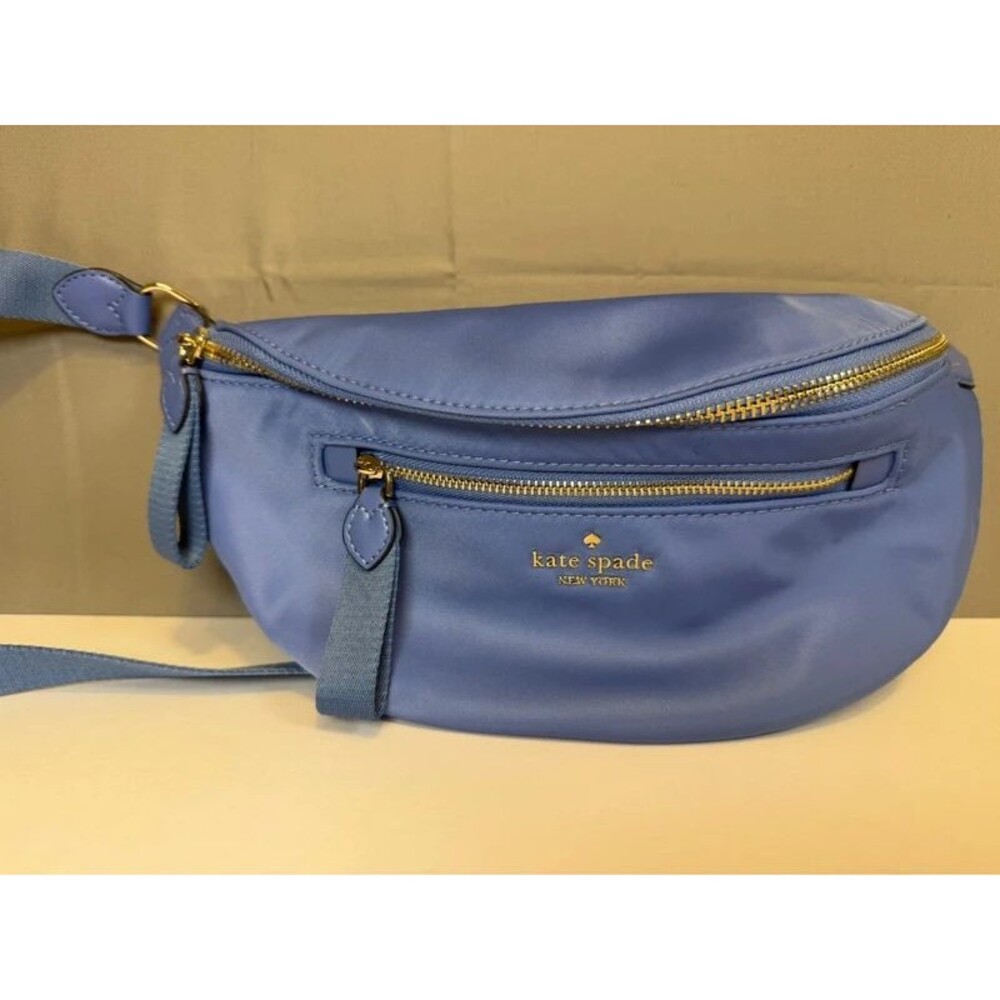 Kate Spade New York Blue Nylon Belt Bag Fanny Pack Crossbody